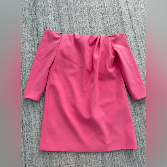 NWT Authentic Carolina Herrera Runway Off the Shoulder Minidress Size 6 - Picture 7 of 12